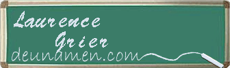 Laurence Grier Visitenkarte